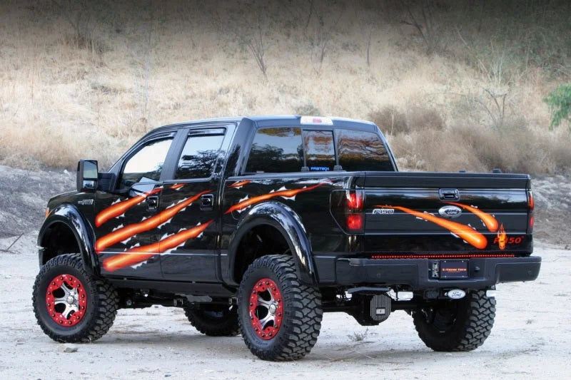 AMP Research 2009-2014 Ford F150 All Cabs PowerStep - Black - Detail View