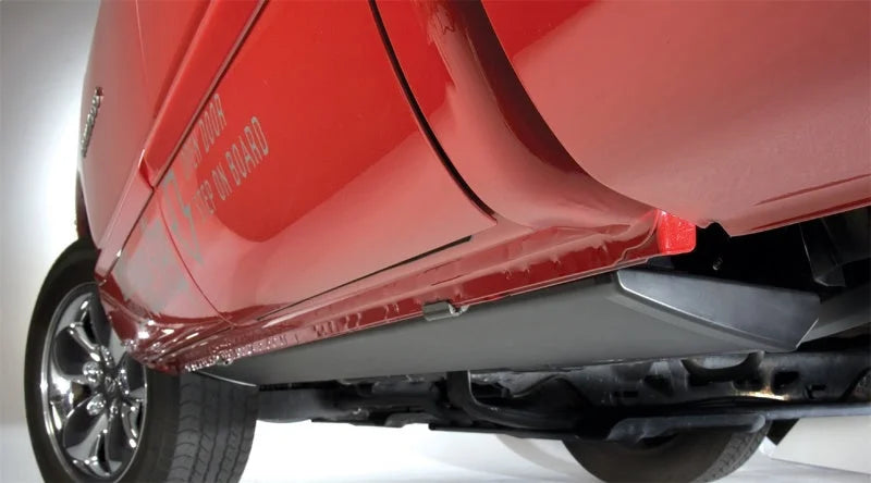 AMP Research 2020 Ford Transit Powerstep Plug N Play - Black - Back View