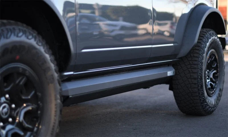 AMP Research 21-23 Ford Bronco 4 Door (Excl. Raptor) XL PowerStep - Black - Installation View