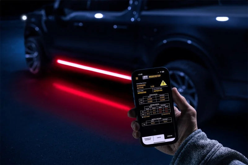 AMP Research 21-24 Ford F-150 SuperCrew PowerStep Vision - Installation View