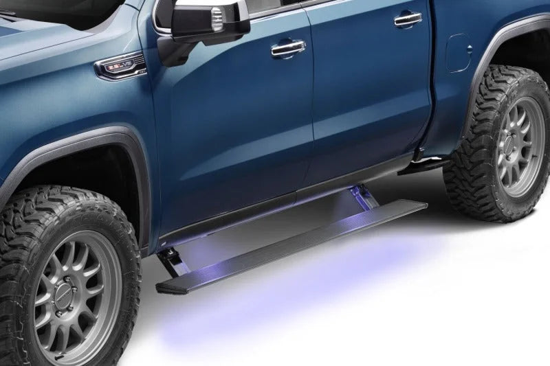 AMP Research 22-23 Chevy/GMC Silverado/Sierra 1500 & 2024 2500/3500HD Double/CC PowerStep Xtreme - Installation View