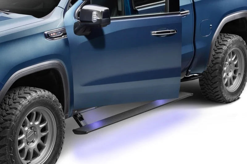 AMP Research 22-23 Chevy/GMC Silverado/Sierra 1500 & 2024 2500/3500HD PowerStep Plug N Play - Side View