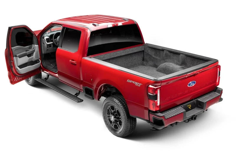 AMP Research 22-23 Ford F-250/350/450 All Cabs (Fits Only Sync 4 Models) PowerStep Plug N Play - Blk - Side View