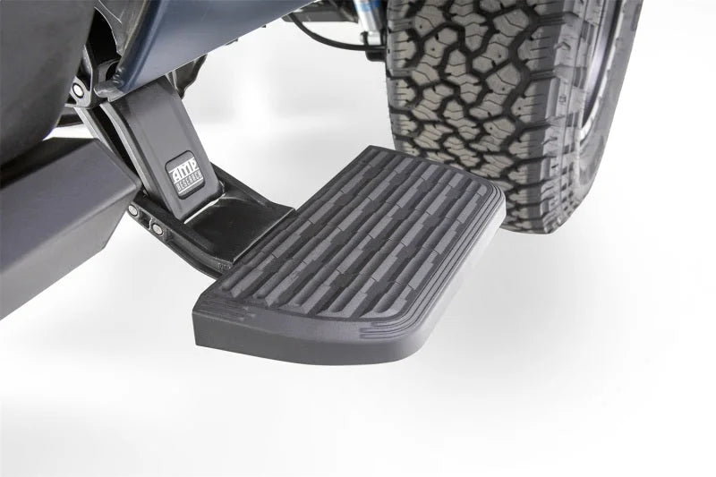 AMP Research 22-23 Toyota Tundra  5.5ft Bed BedStep2 - Black - Back View