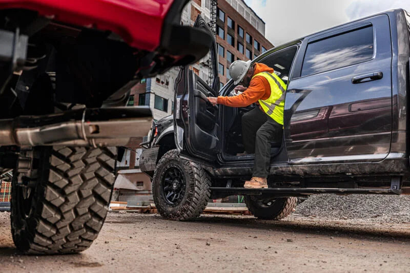AMP Research 24-25 Ford Ranger SuperCrew PowerStep Vision - Black - Installation View