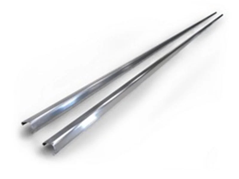 AMP Research PowerStep 79in Silver Trim Strip - Main Product View