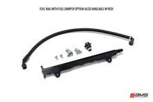 Load image into Gallery viewer, AMS Performance 08-15 Mitsubishi EVO X CNC Machined Aluminum Fuel Rail w/Pulsation Dampener - Red - Main Product View