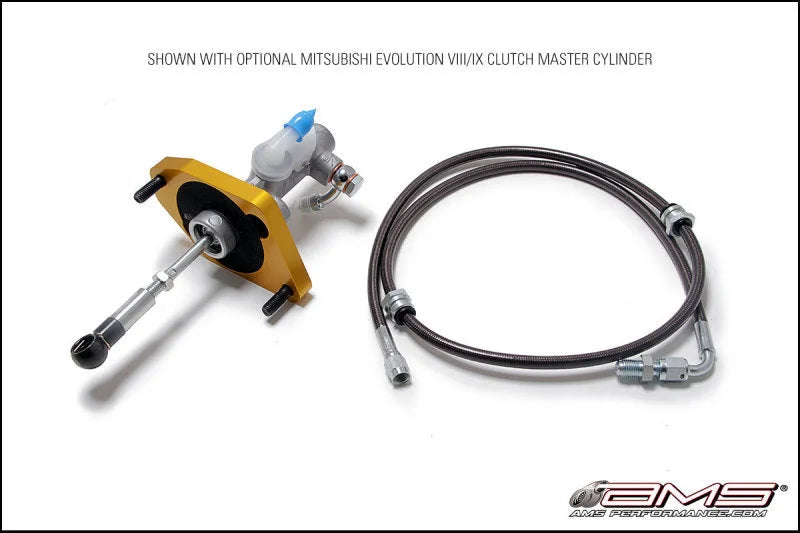 AMS Performance 08-15 Mitsubishi EVO X Clutch Master Cylinder Conversion w/Master Cylinder - Side View