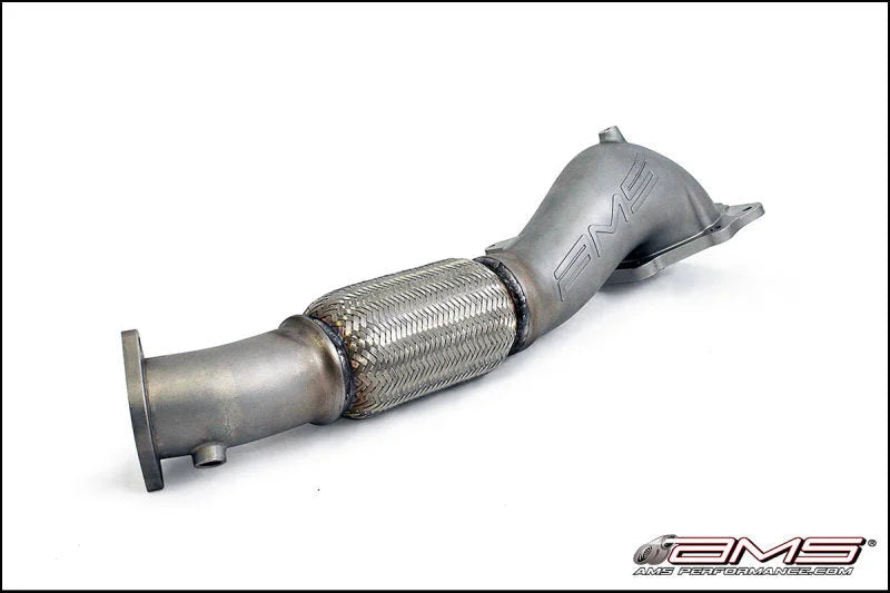 AMS Performance 08-15 Mitsubishi EVO X Widemouth Downpipe w/Turbo Outlet Pipe - Main Product View