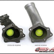 Load image into Gallery viewer, AMS Performance 08-15 Mitsubishi EVO X Widemouth Downpipe w/Turbo Outlet Pipe - Side View