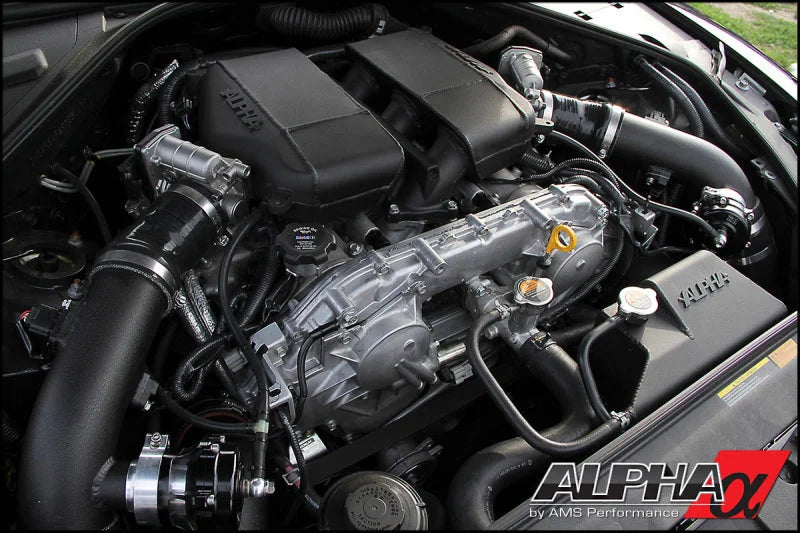 AMS Performance 09+ GT-R R35 Induction Kit w/Stock Turbos/Intercooler/TB/Manifolds/TiAL Flanges - Main Product View