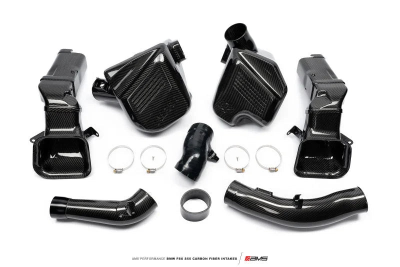 AMS Performance 15-18 BMW M3 / 15-20 BMW M4 w/ S55 3.0L Turbo Engine Carbon Fiber Intake - Additional View 15