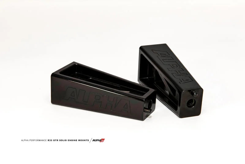AMS Performance 2009+ Nissan GT-R R35 Alpha Race X Solid Motor Mounts - Side View