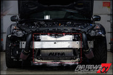 Load image into Gallery viewer, AMS Performance 2009+ Nissan R35 GTR Alpha Race Front Mount Intercooler Kit w/Logo - Main Product View