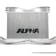 Load image into Gallery viewer, AMS Performance 2009+ Nissan R35 GTR Alpha Race Front Mount Intercooler Kit w/Logo - Side View