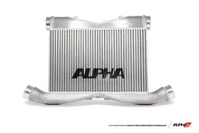 Load image into Gallery viewer, AMS Performance 2009+ Nissan R35 GTR Alpha Race Front Mount Intercooler Kit w/Logo - Side View