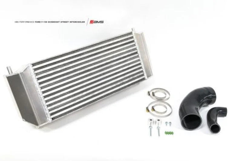 AMS Performance 2015+ Ford F-150 2.7L/3.5L / 17-19 Ford Raptor 3.5L 5.5in Thick Intercooler Upgrade - Detail View