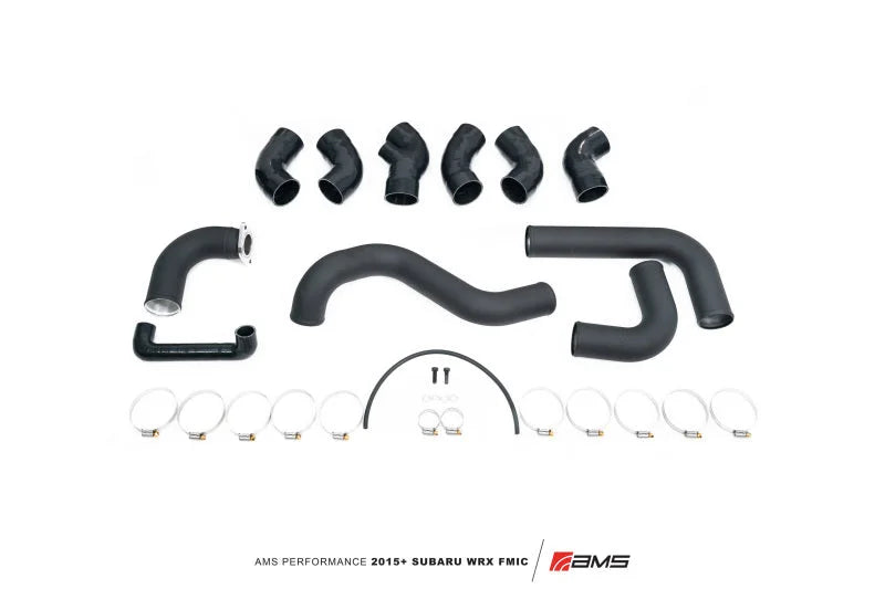AMS Performance 2015+ Subaru WRX FA20 Front Mount Intercooler Piping and Hardware Kit - Side View