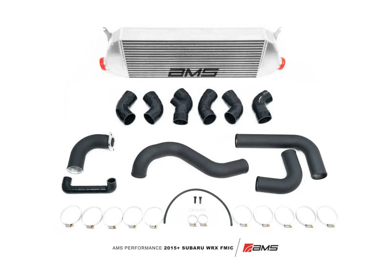 AMS Performance 2015+ Subaru WRX FA20 Front Mount Intercooler Kit w/o Bumper Beam - Back View