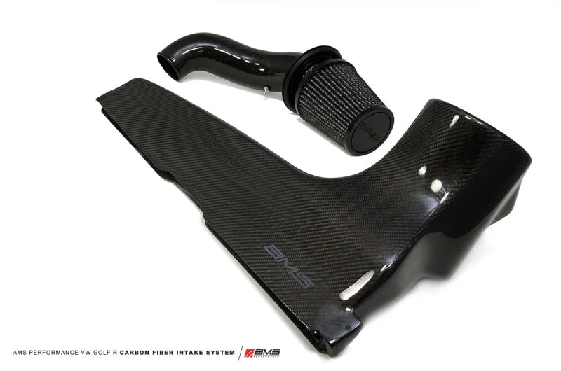 AMS Performance 2015+ VW Golf R MK7 Carbon Fiber Intake - Detail View