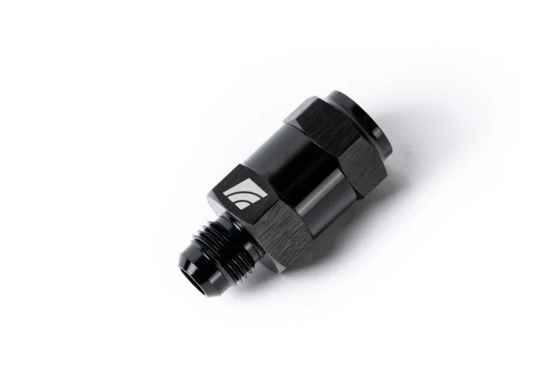 AMS Performance -6AN to -6AN Inline Fuel Pulsation Damper - Installation View