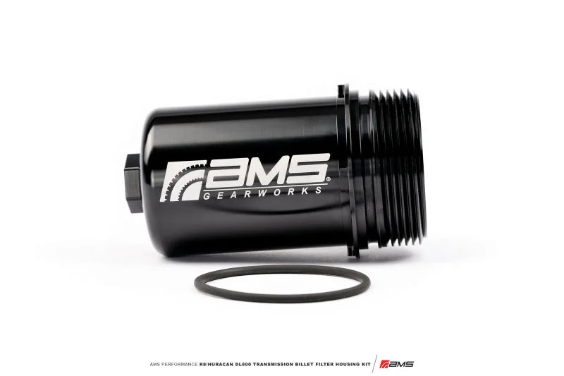 AMS Performance Huracan / R8 V10 DL800 Transmission Billet Filter Housing Kit (With OEM Filter) - Side View