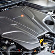 Load image into Gallery viewer, AMS Performance Infiniti 17+ Q60 / 16+ Q50 3.0TT Alpha Matte Carbon Engine Cover - Installation View