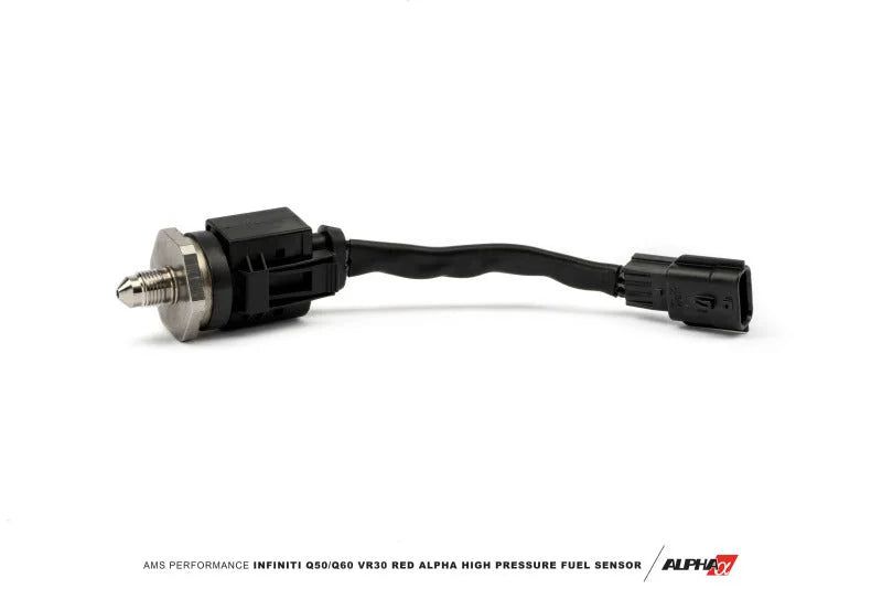 AMS Performance Infiniti Q50/Q60 VR30 Red Alpha High Pressure Fuel Sensor - Side View