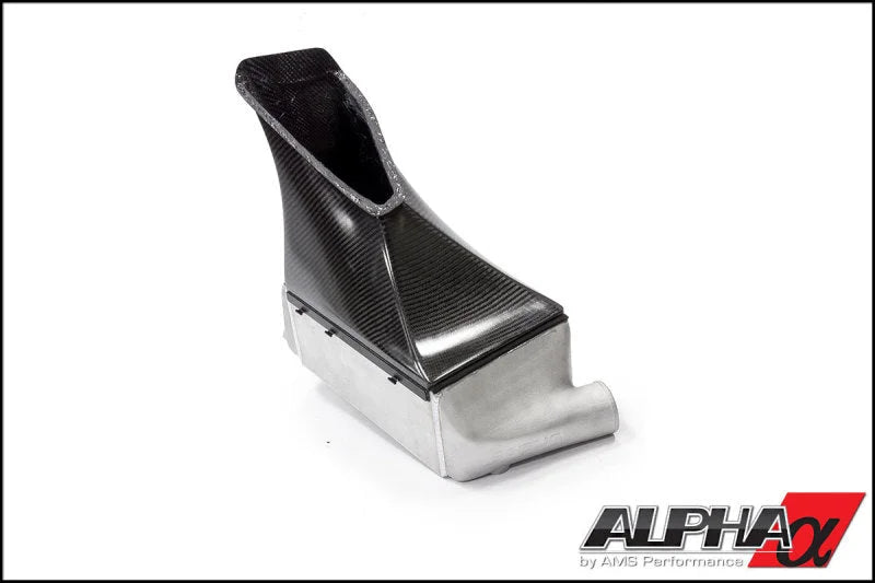 AMS Performance Porsche 997.1TT Alpha Intercooler System (For Stock Framed Turbos) - Side View