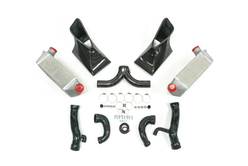 AMS Performance Porsche 997.1TT Alpha Intercooler System (For Stock Framed Turbos) - Installation View