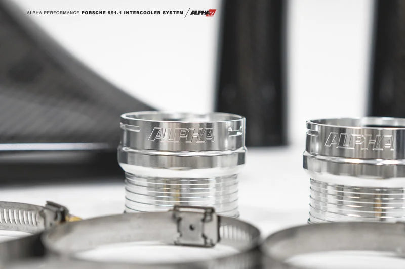 AMS Performance Porsche 997.1TT Alpha Intercooler System (For Stock Framed Turbos) - Additional View 9
