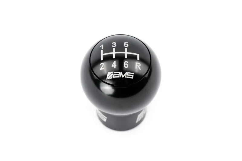AMS Performance Subaru WRX/STi 6-Speed Billet Shift Knob (Incl Red, Black, & Gunmetal Cap) - Back View