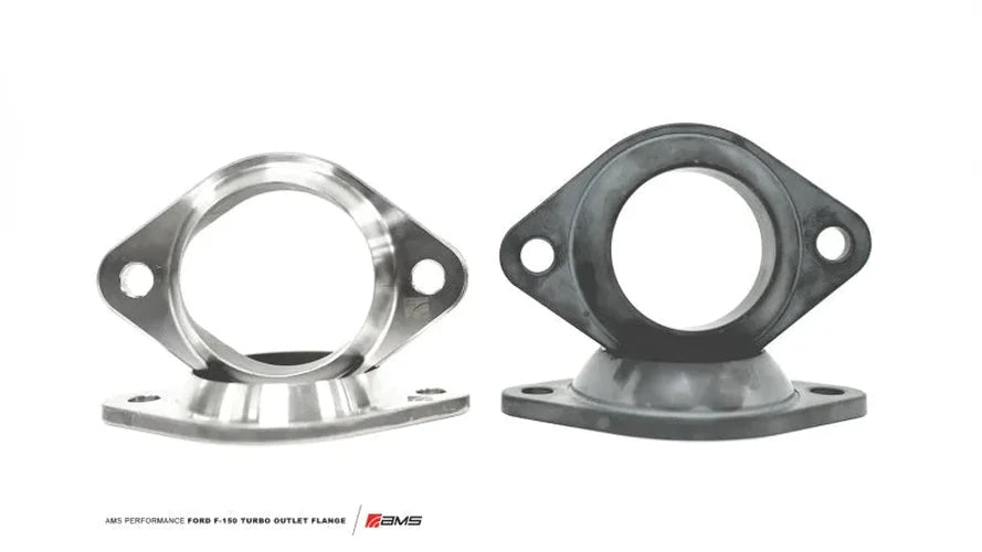 AMS Performance 2015+ Ford F-150/F-150 Raptor 3.5L Ecoboost Turbine Housing Adapter Kit - Side View