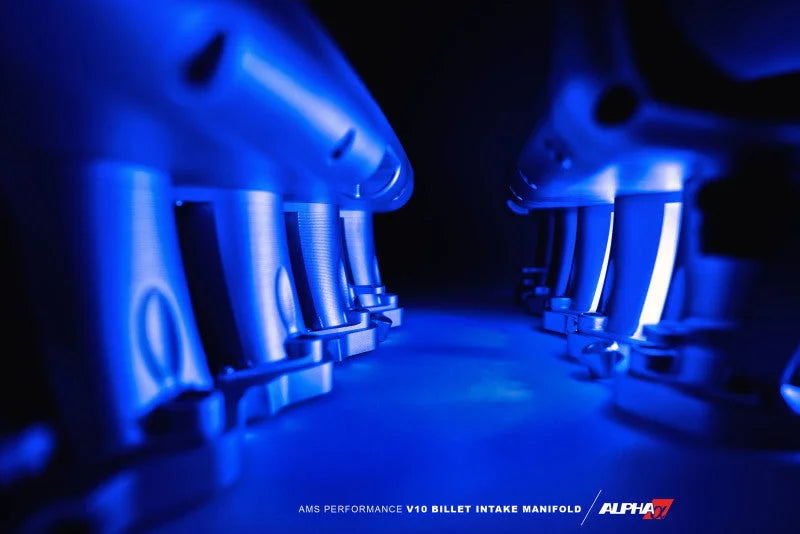 AMS Performance V10 Audi R8 / Lamborghini Huracan / Performante Billet Intake Manifold - CLR Anodize - Additional View 11