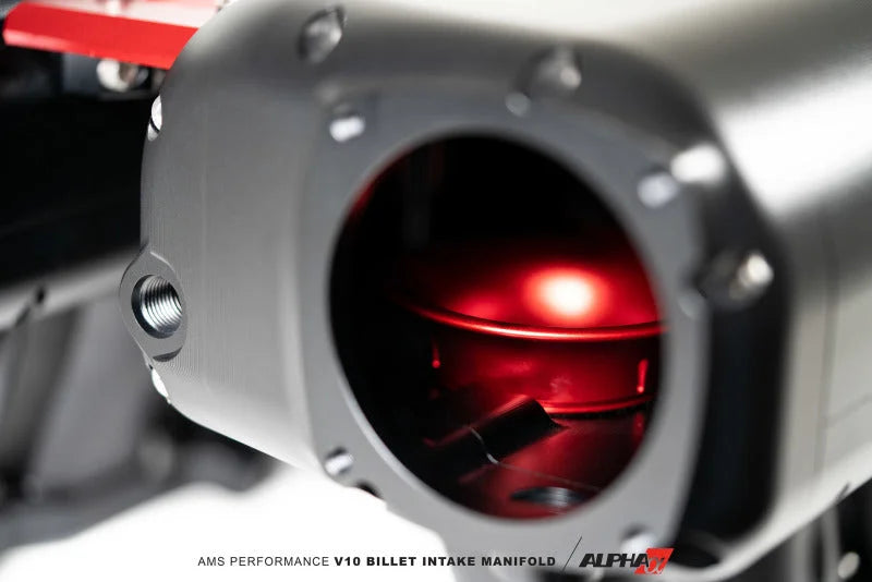 AMS Performance V10 Audi R8 / Lamborghini Huracan / Performante Billet Intake Manifold - CLR Anodize - Additional View 16