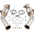 Load image into Gallery viewer, AMS Performance VR30DDTT Street Lower Downpipes w/GESI Catalytic Converter