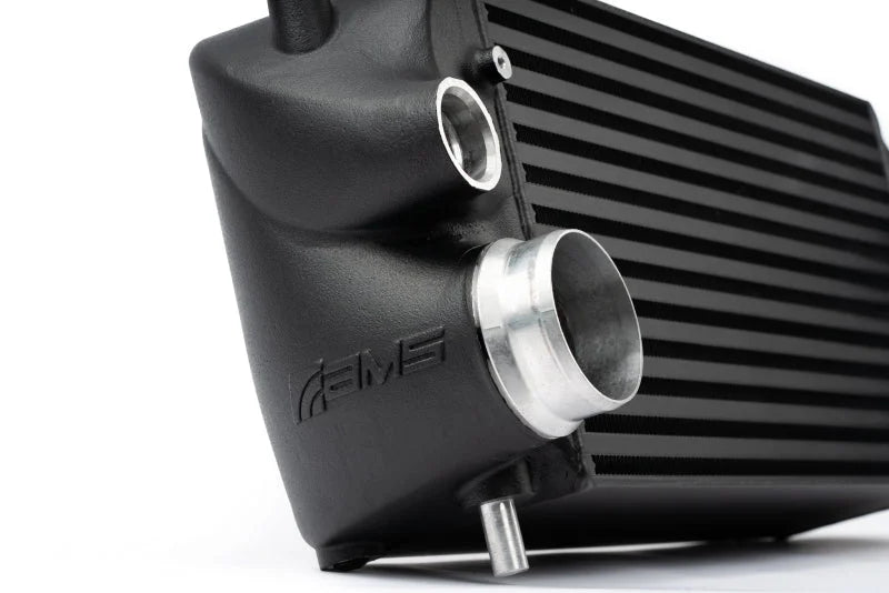 AMS Stock Loc Intercooler (Black w/o Logo) fits 2015+ Ford F-150, RAPTOR 2.7L/3.5L ECOBOOST - Detail View