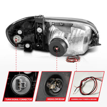 Load image into Gallery viewer, ANZO 00-04 Toyota Tundra (Fits Reg/Acc Cab Only) Crystal Headlights w/Light Bar Black w/Corner Light - Additional View 7