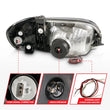 Load image into Gallery viewer, ANZO 00-04 Toyota Tundra (Reg/Acc Cab Only) Crystal Headlights w/Lgt Bar Chrome w/Corner Lights 2pc - Side View