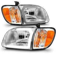 Load image into Gallery viewer, ANZO 00-04 Toyota Tundra (Reg/Acc Cab Only) Crystal Headlights w/Lgt Bar Chrome w/Corner Lights 2pc - Additional View 5