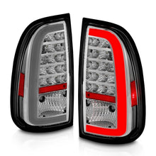 Load image into Gallery viewer, ANZO 00-06 Toyota Tundra LED Taillights w/ Light Bar Chrome Housing Clear Lens - Back View