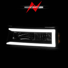 Load image into Gallery viewer, ANZO 04-12 GM Colorado/Canyon/I-Series Crystal Headlights - w/ Light Bar Black Housing 4pcs - Side View