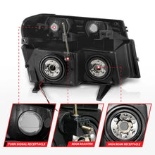Load image into Gallery viewer, ANZO 04-12 GM Colorado/Canyon/I-Series Crystal Headlights - w/ Light Bar Black Housing 4pcs - Additional View 7