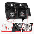 Load image into Gallery viewer, ANZO 04-12 GM Colorado/Canyon/I-Series Crystal Headlights - w/ Light Bar Chrome Housing 4pcs - Additional View 6