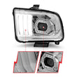Load image into Gallery viewer, ANZO 05-09 Ford Mustang (w/Factory Halogen HL Only) Projector Headlights w/Light Bar Chrome Housing - Installation View