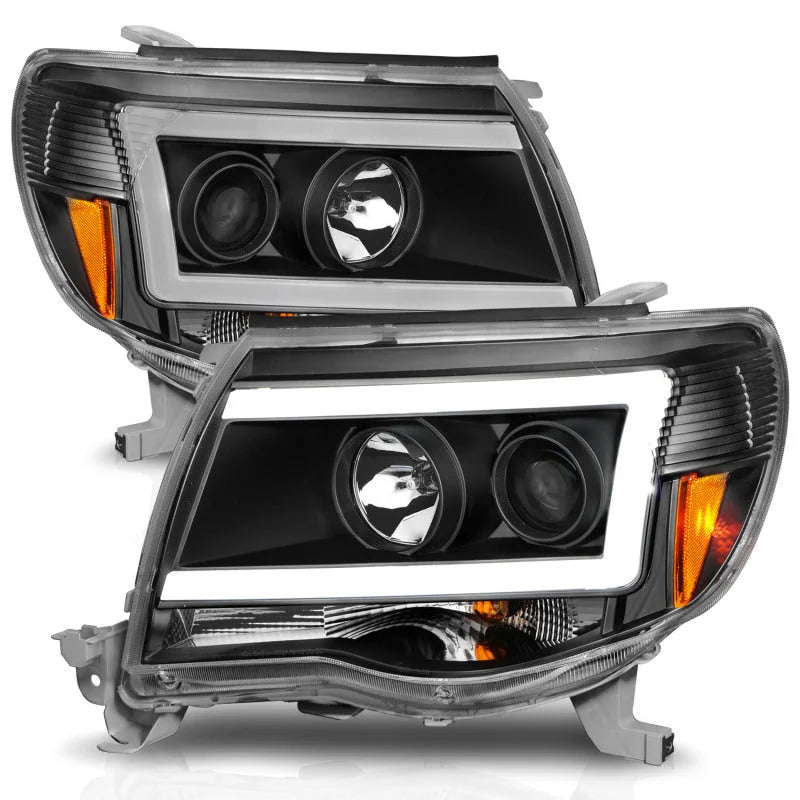 ANZO 05-09 Toyota Tacoma Projector Light Bar Style Headlights w/ C Light Bar - Additional View 5