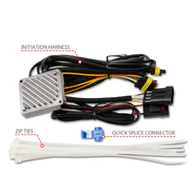Load image into Gallery viewer, ANZO 05-11 Toyota Tacoma Full LED Proj Headlights White DRL/Init/SeqSig Black - Pair - Side View