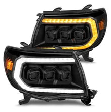 Load image into Gallery viewer, ANZO 05-11 Toyota Tacoma Full LED Proj Headlights White DRL/Init/SeqSig Black - Pair - Additional View 7