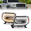 Load image into Gallery viewer, ANZO 05-11 Toyota Tacoma Projector Headlights w/Light Bar Switchback Chrome Housing - Main Product View