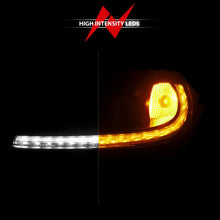 Load image into Gallery viewer, ANZO 05-13 Chevrolet Corvette Projector Headlights w/switchback &amp; Sequential LED - Black Amber - Side View